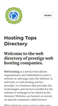 Mobile Screenshot of hosting-tops.com